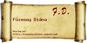 Füzessy Diána névjegykártya