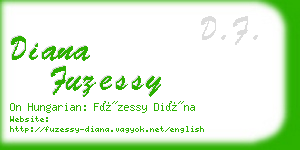 diana fuzessy business card